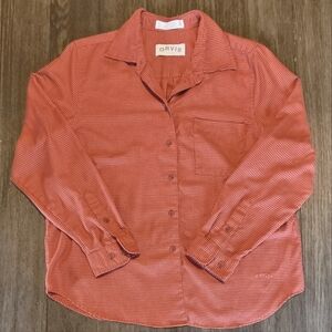 Orvis Button Up Shirt Women's Size 12 Houndstooth Western Farmcore